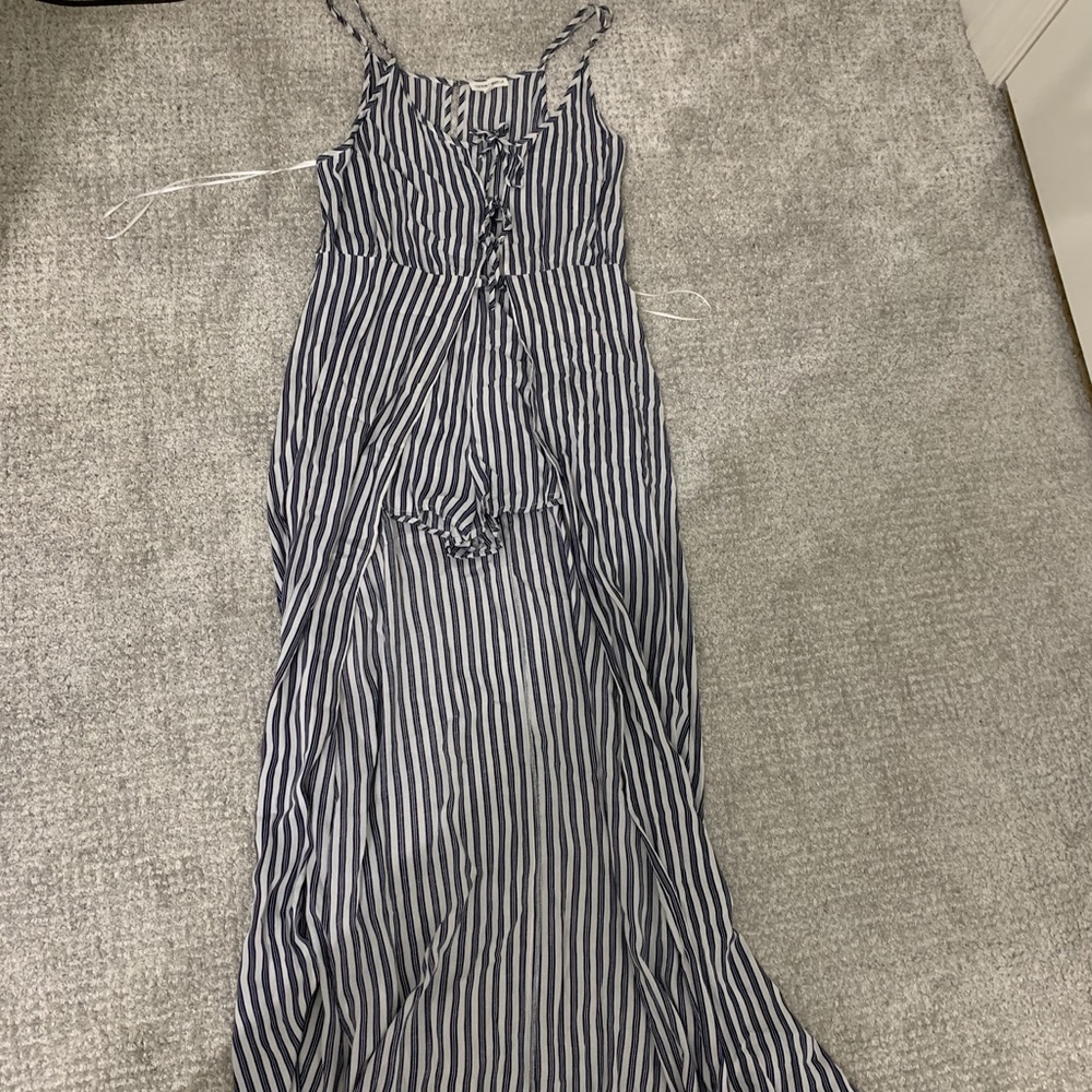 Cotton Candy LA romper with attached maxi skirt